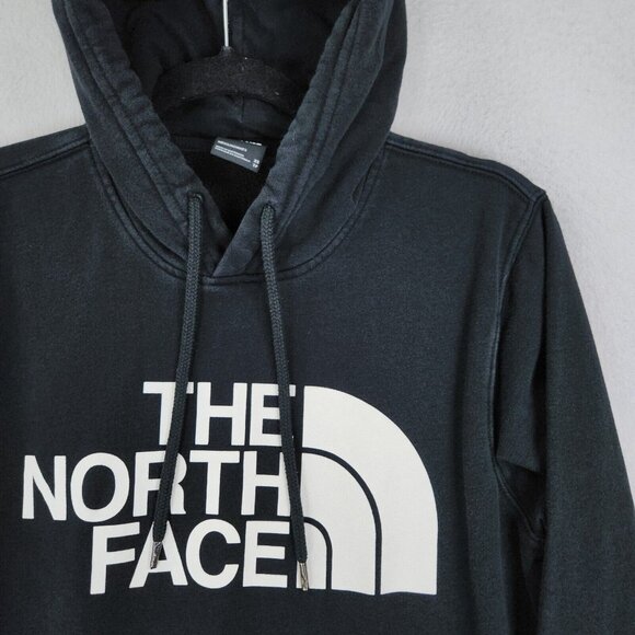 The North Face Sweater Mens Extra Small Black Half Dome Hoodie Pullover Casual - Picture 2 of 12